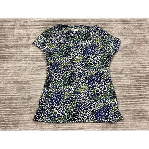 Madison Top Womens‎ Small Multicolor Shortsleeve Rayon Blend Casual